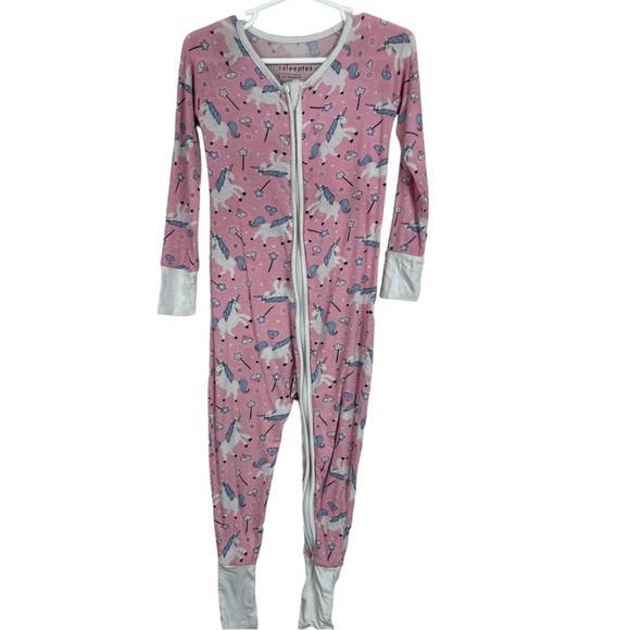 Little Sleepies Other - Little Sleepies Pink Unicorn Bamboo Convertible sleeper Size 18/24m